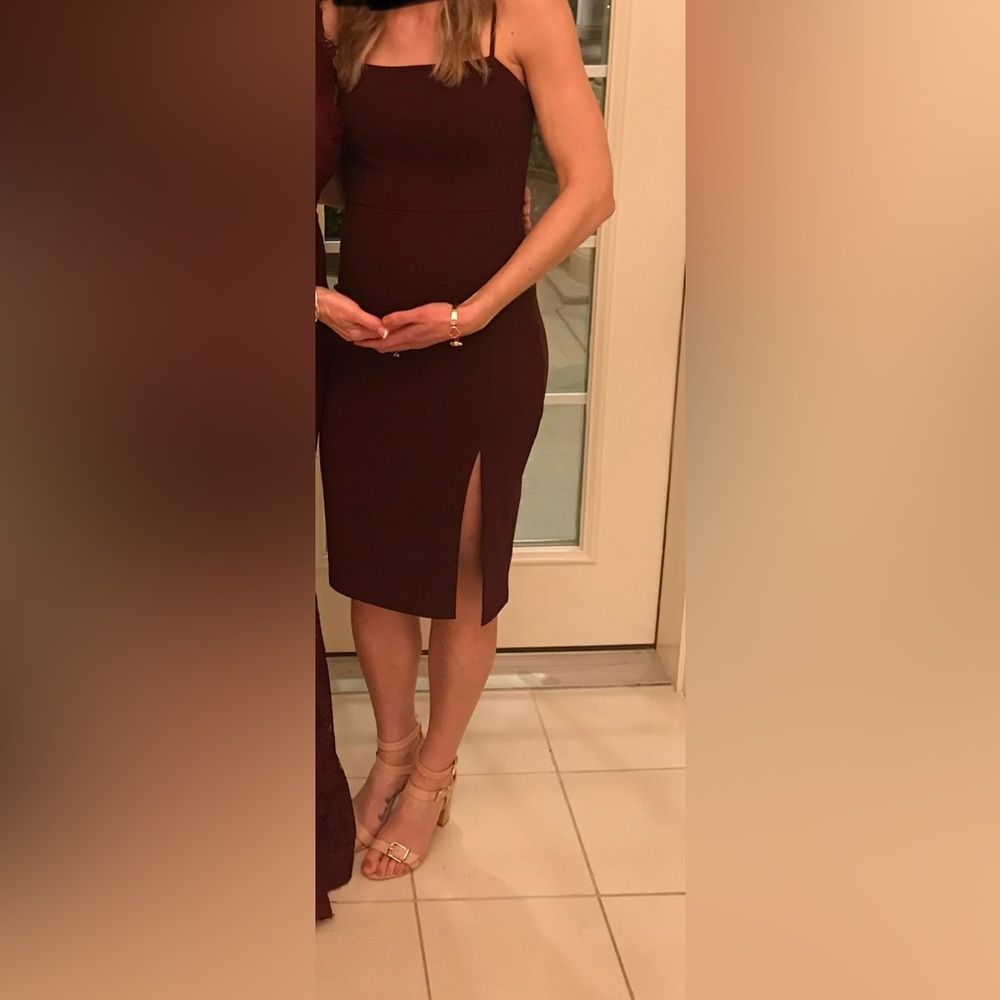 Burgundy Cocktail Dress